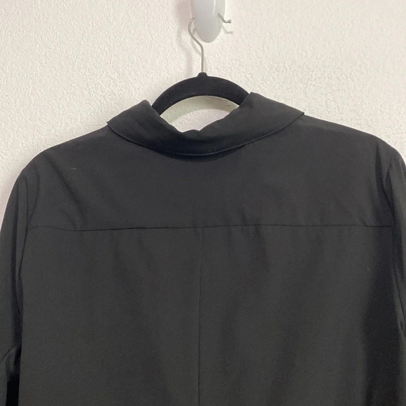 Calvin Klein Black Lightweight Jacket Tie Waist Like New Size L - Picture 7 of 10
